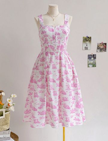 Rochie medie SHEIN CURVE, alb