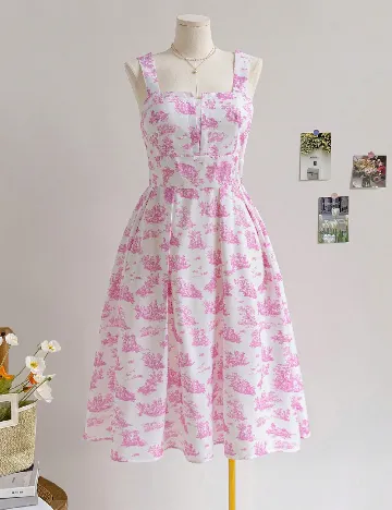 Rochie medie SHEIN CURVE, alb