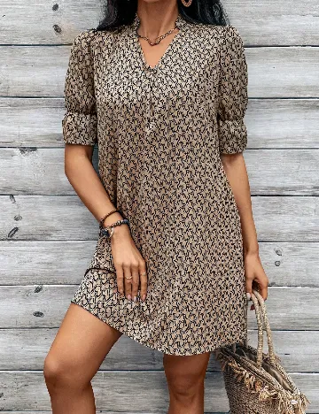 Rochie scurta SHEIN, maro