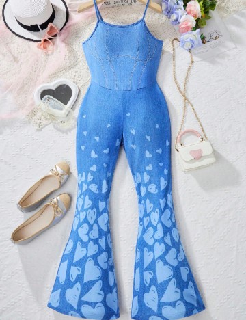 Salopeta Shein Kids, albastru