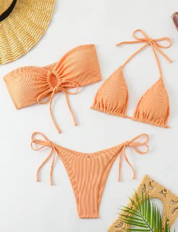 Costum de baie SHEIN, portocaliu