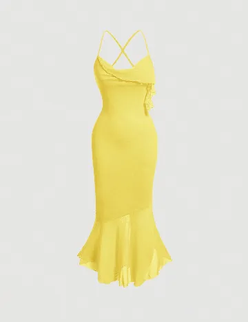 Rochie lunga SHEIN, galben