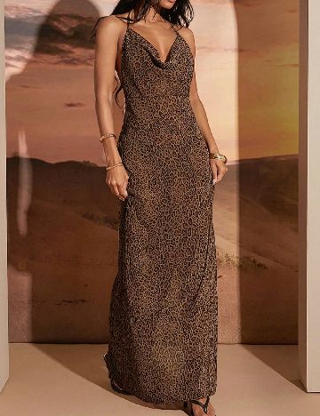 Rochie de plaja SHEIN, animal print