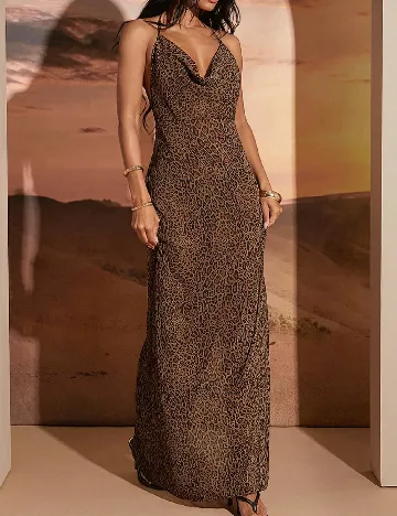 Rochie de plaja SHEIN, animal print