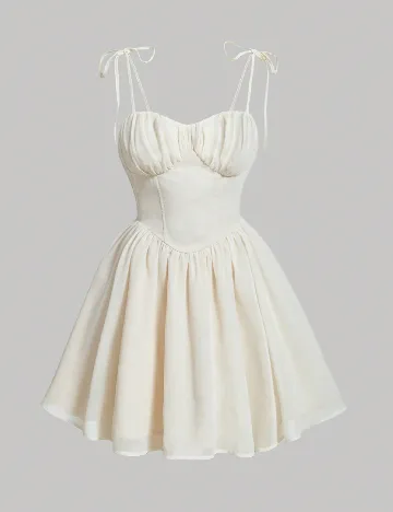 Rochie scurta SHEIN CURVE, crem