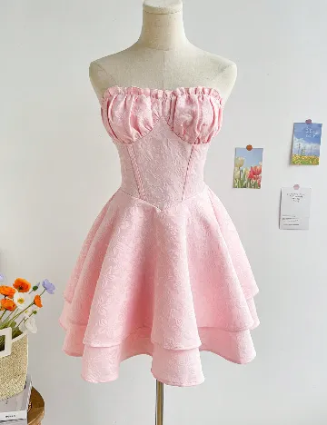 Rochie scurta SHEIN, roz