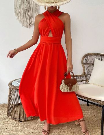 Rochie lunga SHEIN, rosu