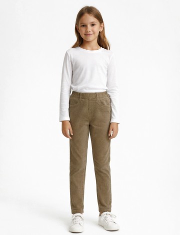 Pantaloni Zara, kaki