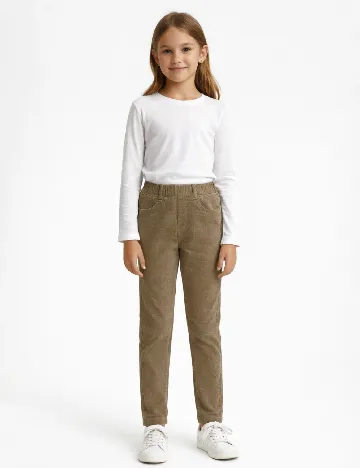 Pantaloni Zara, kaki