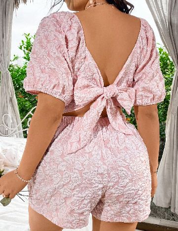 Salopeta SHEIN CURVE, roz