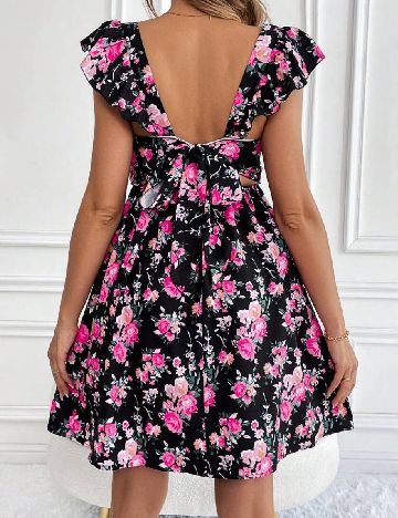 Rochie scurta SHEIN Maternity, floral print