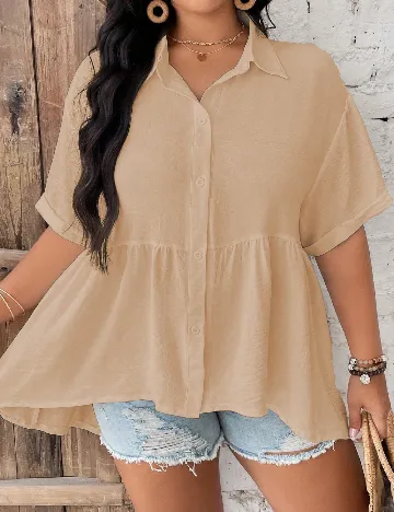 Camasa SHEIN CURVE, crem