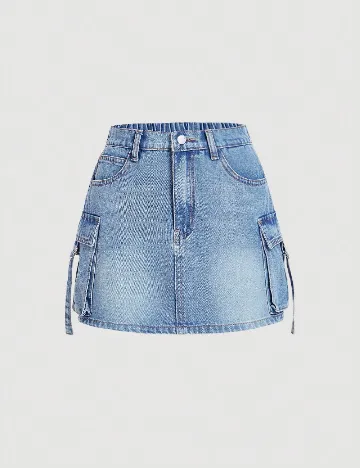 Fusta SHEIN, albastru