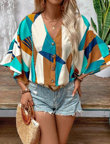 Camasa SHEIN, mix culori