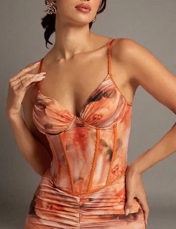 Top SHEIN, portocaliu