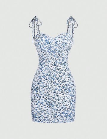 Rochie scurta SHEIN, floral print