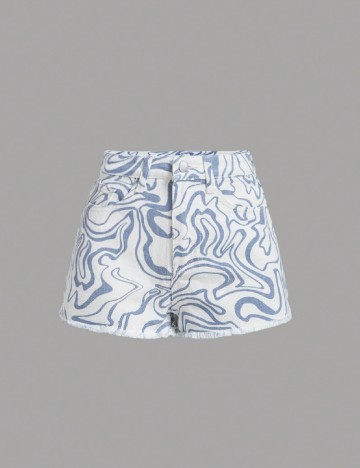 Pantaloni scurti Shein Kids, alb