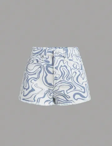 Pantaloni scurti Shein Kids, alb