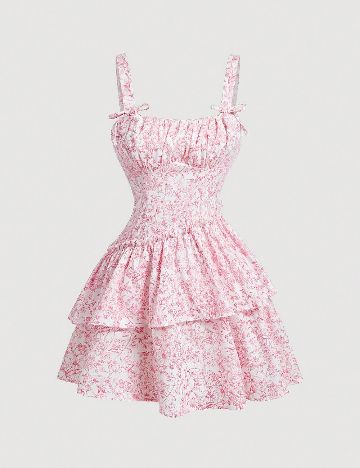 Rochie scurta SHEIN CURVE, roz