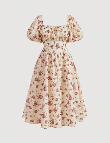 Rochie lunga SHEIN CURVE, crem