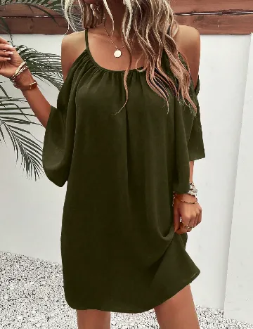 Rochie scurta SHEIN, verde