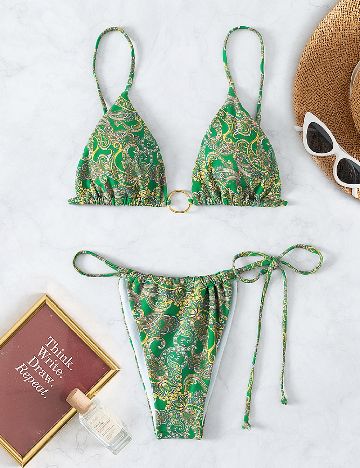 Costum de baie SHEIN, verde