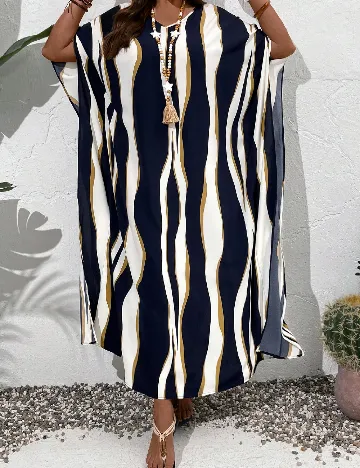 Rochie lunga Emery Rose Curve, mix culori