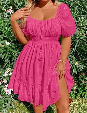 Rochie medie SHEIN CURVE, roz