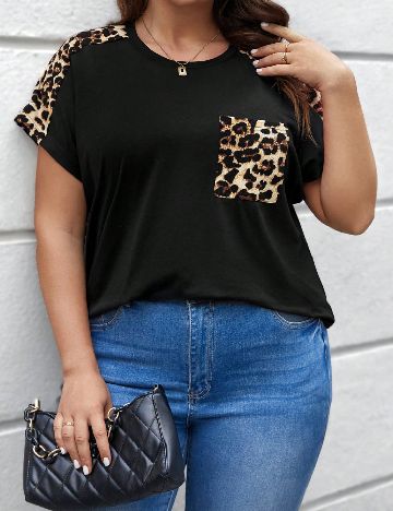 Tricou SHEIN CURVE, negru