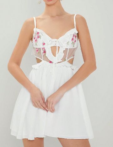 Rochie scurta SHEIN, alb