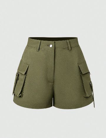Pantaloni scurti SHEIN, verde