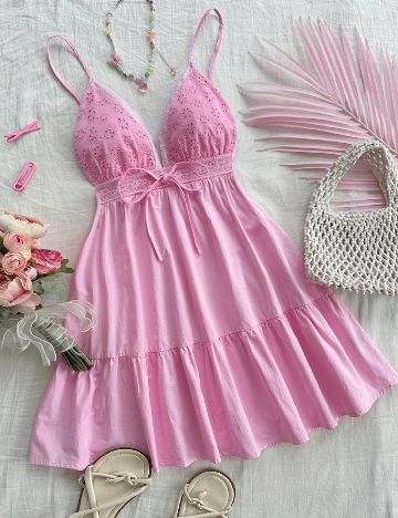 Rochie scurta SHEIN, roz