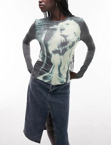 Bluza Top Shop, verde