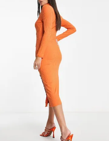 Rochie medie French Connection, portocaliu