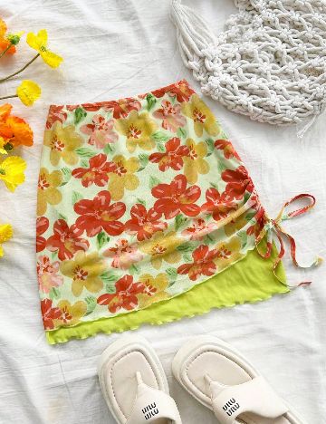 Fusta SHEIN, floral print