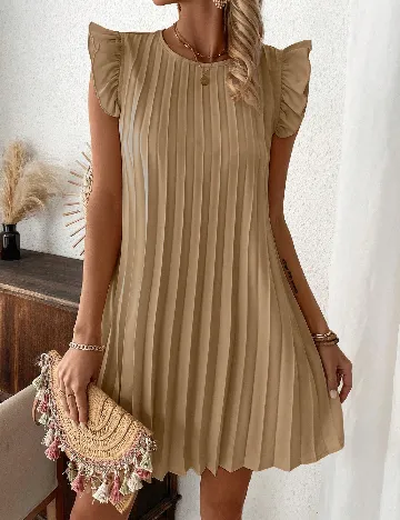 Rochie scurta SHEIN, crem