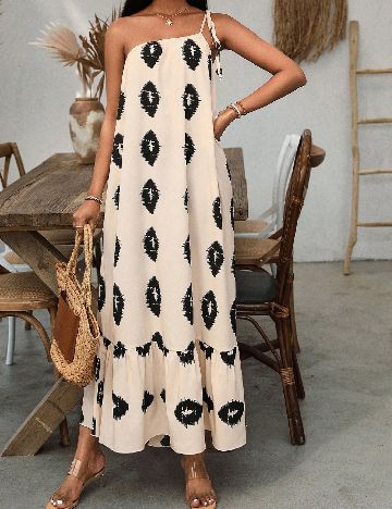 Rochie lunga SHEIN, crem