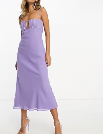 Rochie medie ASOS, mov