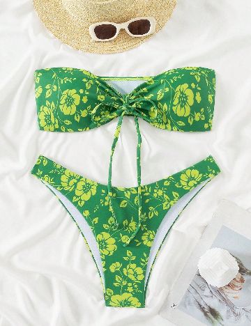 Costum de baie SHEIN, verde