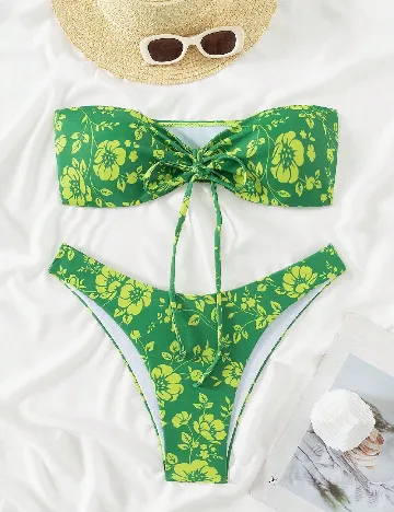 Costum de baie SHEIN, verde