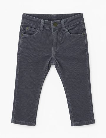 Pantaloni Zara, gri petrol