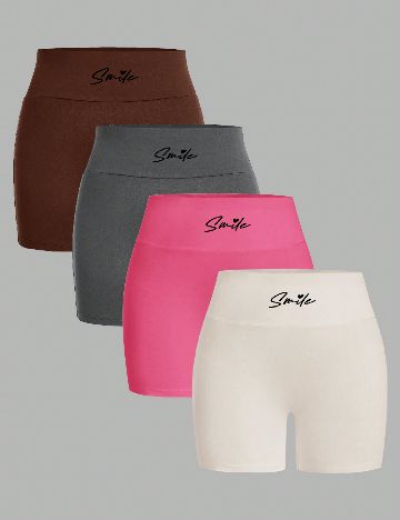 Set colanti 4 perechi SHEIN CURVE, mix culori