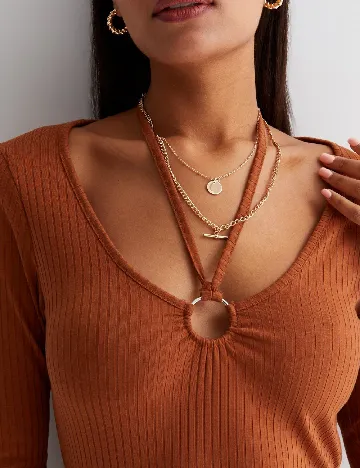 Rochie scurta New look, maro