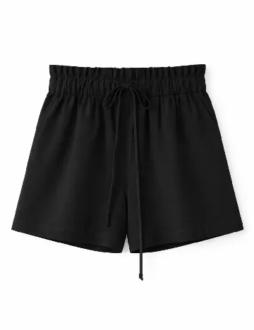Pantaloni scurti Pull&Bear, negru