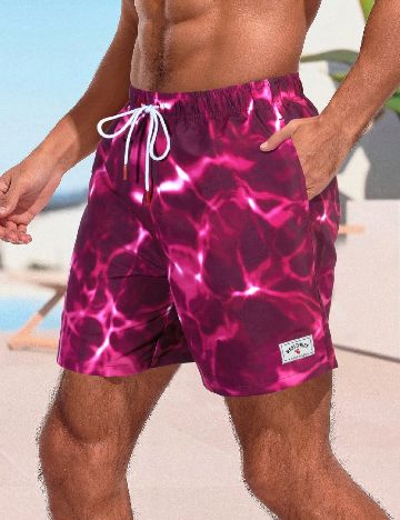 Short de baie SHEIN, roz