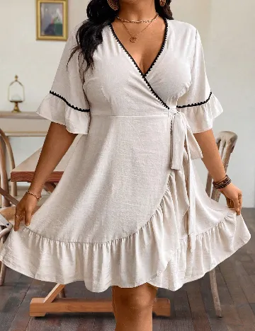 Rochie scurta SHEIN CURVE, bej