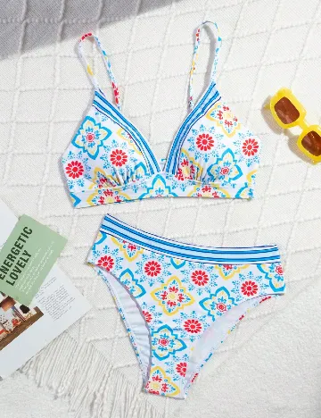 Costum de baie SHEIN, mix culori