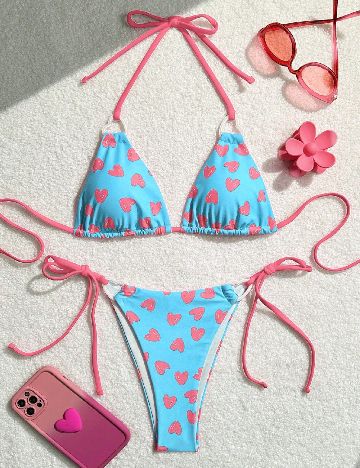 Costum de baie SHEIN, albastru