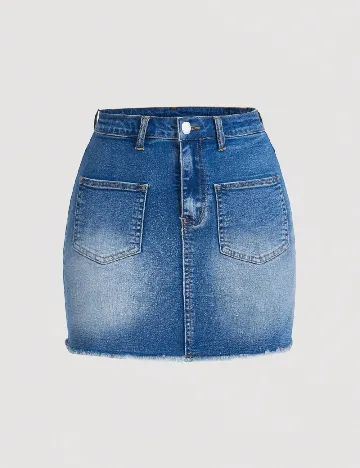 Fusta Shein Kids, albastru