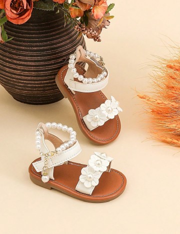 Sandale Shein Kids, alb